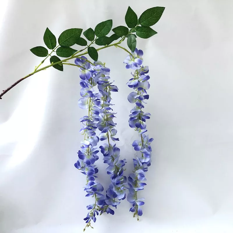 အတု Wisteria စပျစ်နွယ်ပင်ပိုးပန်းပွင့်