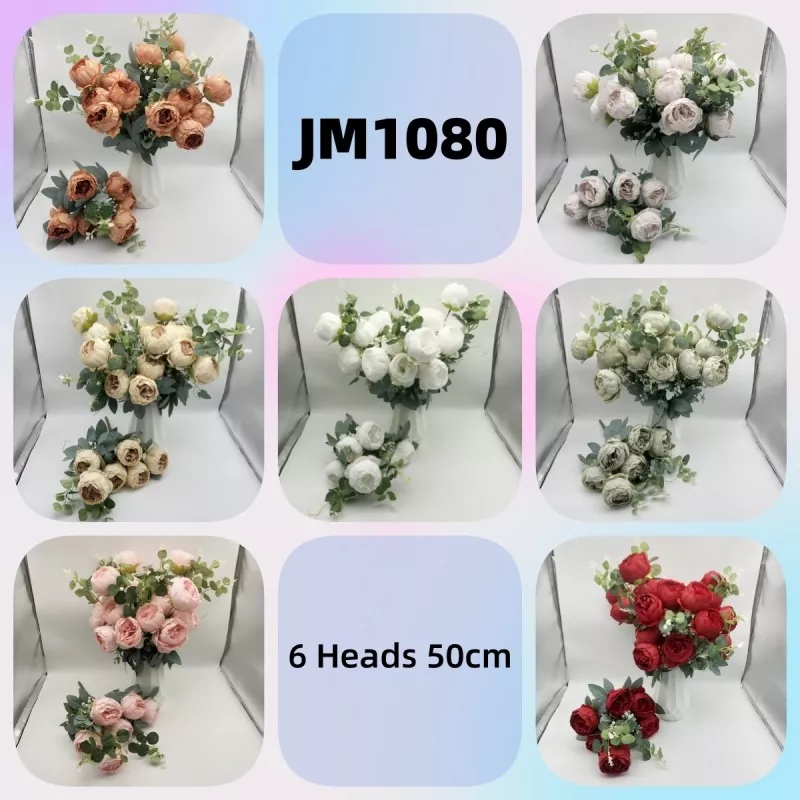 ပိုးပန်းများ faux peony boquet